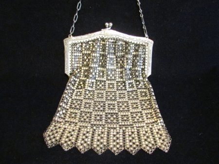 1920s Enamel Mesh Purse Whiting And Davis Art Deco Purse For Discount