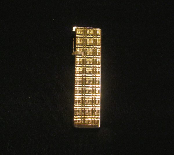 Vintage Gold Plated Butane Lighter Working Condition on Sale