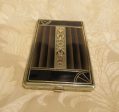 Art Deco Cigarette Case 1920s S.O.Bigney Enamel Card Case Extremely Rare Supply