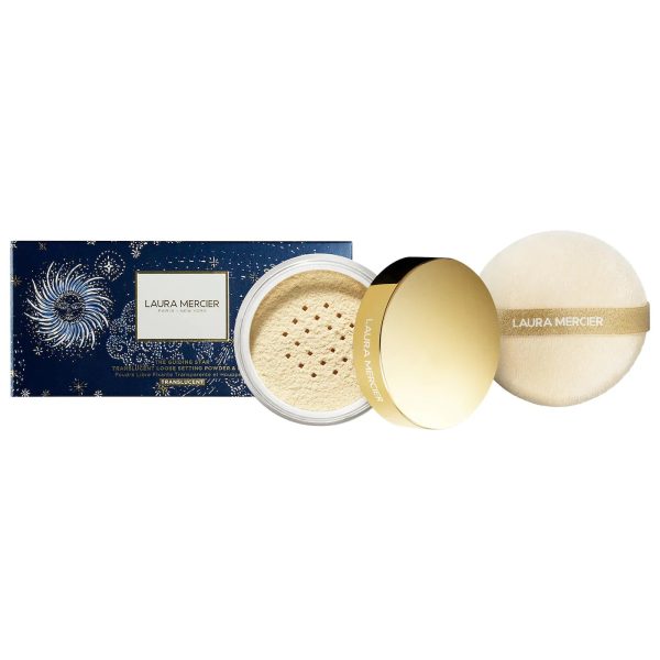 Laura Mercier The Guiding Star Translucent Loose Setting Powder & Puff Set - $59 Value Cheap