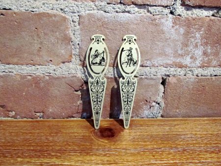 Antique Victorian Bookmarks Rare Collectible Pair Discount