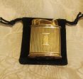 1940s Evans Baron Lighter Gold Art Deco Working Pocket Lighter Sale