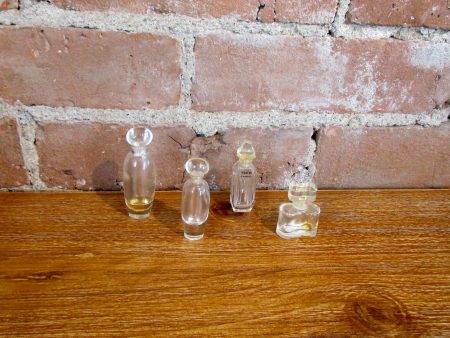 4 Mini Vintage Perfumes Bottles Estee Lauder Pleasures, Ysatis, White Linen Online