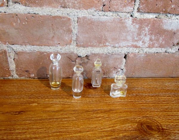 4 Mini Vintage Perfumes Bottles Estee Lauder Pleasures, Ysatis, White Linen Online