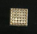 Rhinestone Powder Compact 1940s Small Compact Unused Online Hot Sale