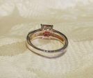 1.25 Carat Garnet Princess Cut Sterling Silver Ring Size 6 1 4 Cheap