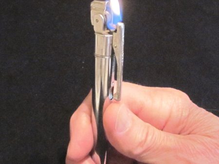 Vintage Pencil Lighter 1950s Silver Knight Propelling Mechanical Pencil Lighter Working Fashion