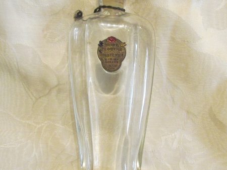 1910 s Perfume Bottle Richard Hudnut Three Flowers Antique Glass Bottle Cheap