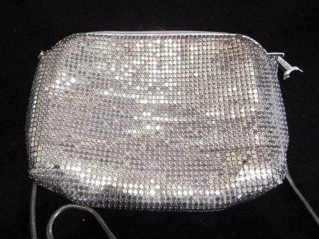 1950s Silver Mesh Purse Whiting Davis Shoulder Bag Clutch Purse Sale