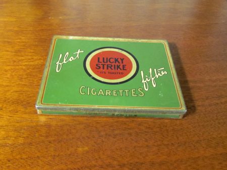 Lucky Strike Flat Fifties Tin Cigarette Box Online