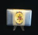 1930s Guilloche Cigarette Case Gold Plated LaMode Floral Ladies Card Case Supply