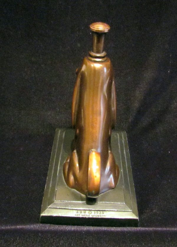 1930s Ronson Striker Lighter Bronze Hound Dog Art Deco Art Metal Works Working Lighter Online