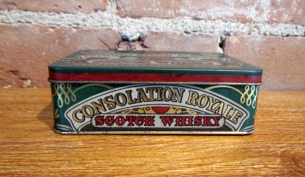 Vintage Consolation Royale Scotch Whisky Gentlemen s Playing Cards Tin For Discount