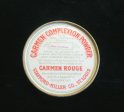 1930s Carmen Powder Box Vintage Complexion Powder Box Red Vanity Accessory Full Unused Rare Supply