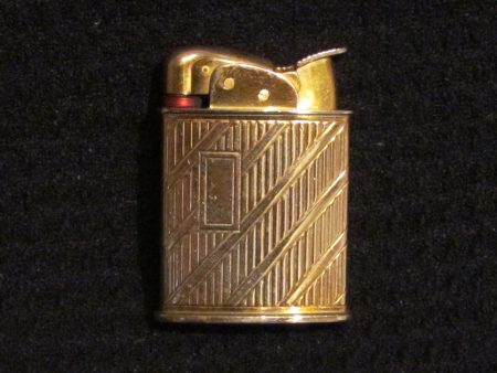 Evans Baron Lighter Art Deco Gold Working Pocket Lighter Online Hot Sale