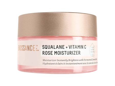 Biossance Squalane + Vitamin C Rose Moisturizer For Discount