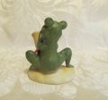 Vintage Lefton China Frog Hand Painted Frog Playing Saxophone Sale