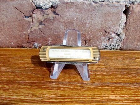 Vintage Pocket Knife Advertising Frank Morelli Somerset Body Shop Celluloid 2 Blades Sale