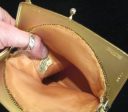 Art Deco Whiting & Davis Gold Mesh Purse 1940 s Flapper Evening Handbag Unique Sale