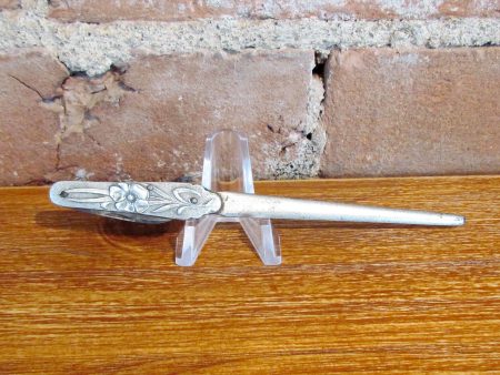 Art Nouveau D. Peres Solingen Germany Floral Letter Opener Pocket Knife Rare Online Hot Sale