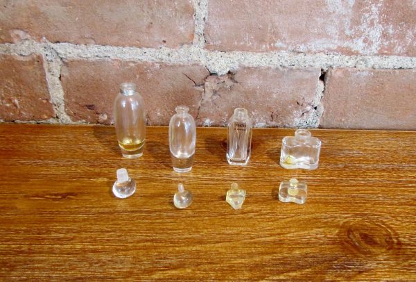 4 Mini Vintage Perfumes Bottles Estee Lauder Pleasures, Ysatis, White Linen Online