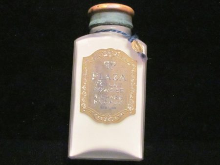 1913 Richard Hudnut Perfume Vintage Powder Plaza Toilet Talcum Powder UNUSED RARE For Sale