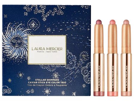 Laura Mercier Stellar Shimmer Caviar Stick Eye Color Trio $51 Value Supply