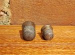 Antique Sterling Silver Sewing Thimbles 2 Hallmarked Sterling on Sale