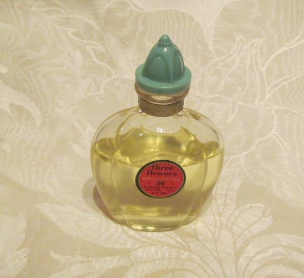 1930s Perfume Bottle Vintage Perfume Richard Hudnut Perfume Three Flowers Perfume Brilliantine Art Deco Bottle Online Sale