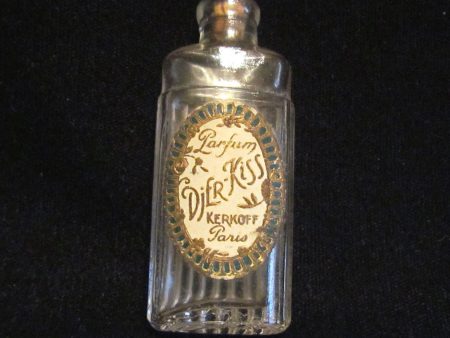 1920 s Djer Kiss Perfume Bottle Paris Perfume Kerkoff Paris France Art Deco Small Bottle Cheap