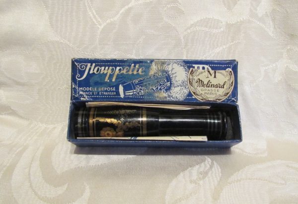 French Brevet Houppette PLI Down Powder Puff By Molinard Complete In Original Box on Sale