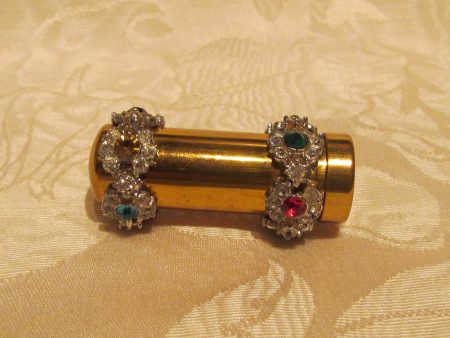 Rhinestone Lipstick Case Vintage Lipstick Holder Unused Discount