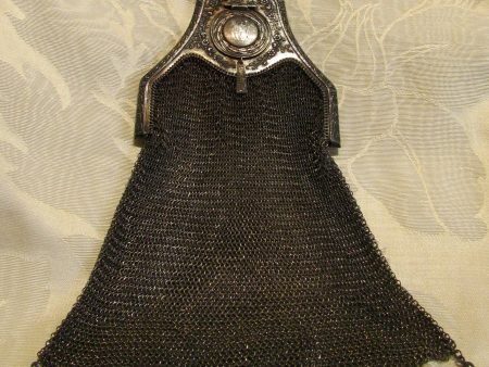 Piccadilly Soldered Mesh Purse Whiting & Davis Compact Sapphire Clasp Bag 1920s Flapper Evening Bag Formal Purse RARE Online Hot Sale