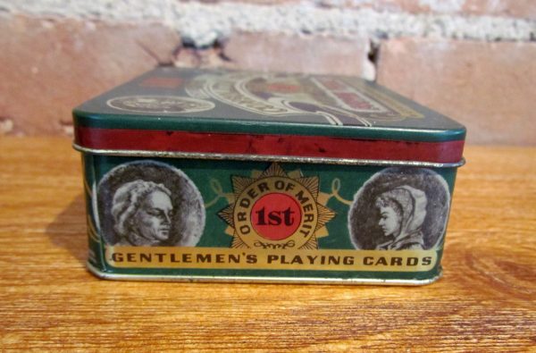 Vintage Consolation Royale Scotch Whisky Gentlemen s Playing Cards Tin For Discount