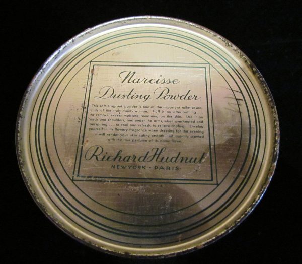 1920s Powder Tin Richard Hudnut Narcisse Metal Dusting Powder Box For Cheap