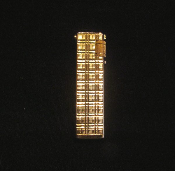 Vintage Gold Plated Butane Lighter Working Condition on Sale