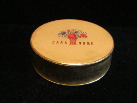 1930 s Cara Nome Powder Box Vintage Langolis Art Deco Vanity Box Unused Discount