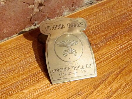 Vintage Etch Art Paper Clip Virginia Tables Marion, VA by L. F. Grammes & Sons Online now