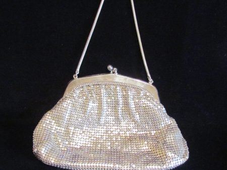 1930s Silver Mesh Purse Wedding Bridal Or Formal Bag Made In Germany For Cheap