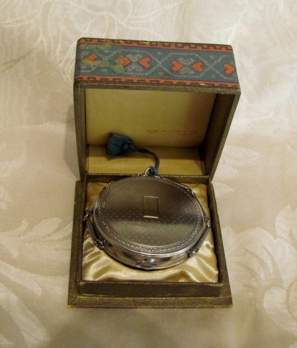 Richard Hudnut Deauville Compact Purse 1920s Powder And Rouge Compact In Original Box For Discount