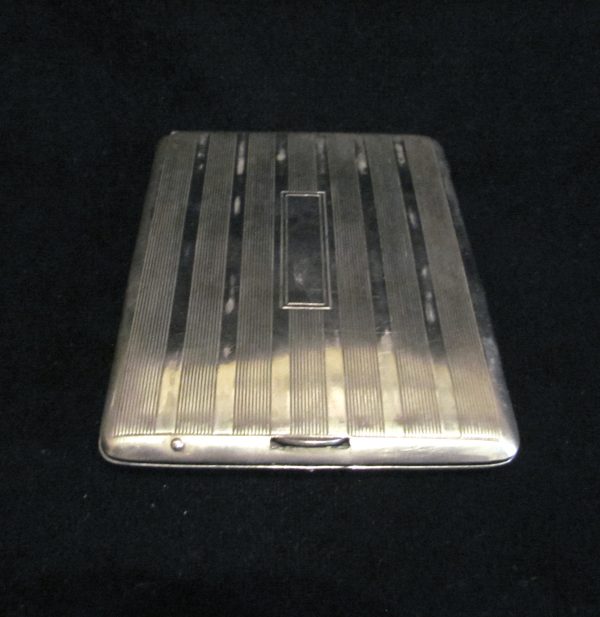 Circa 1900s EAM Silver Cigarette Case Business Card Case Credit Card Holder For Discount