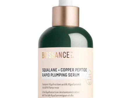 Biossance Squalane + Copper Peptide Rapid Plumping Serum 1.69 oz Online Sale