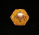 Vintage Houbigant 1930s Compact Hexagon Powder Rouge Mirror Compact Original Box Discount