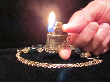 Handmade Lighter Necklace Beaded Vintage Lighter Necklace OOAK Pendant Sale