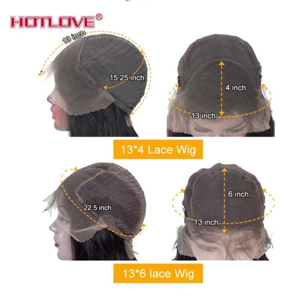 13x6 Lace Front Human Hair Wigs For Black Women 150% Density Brazilian Straight Hair Lace Frontal Wigs With Baby Hair Remy Hair Fashion