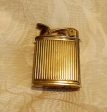 1940s Evans Baron Lighter Gold Art Deco Working Pocket Lighter Sale