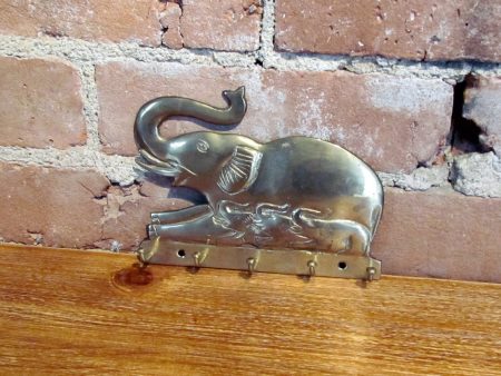 Elephant Key Holder Vintage Wall Mounted Brass Hook Online Hot Sale