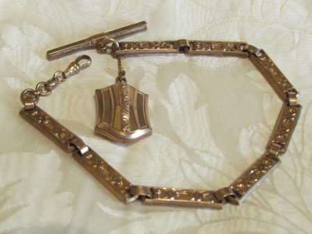 Finberg Mfg Co Rose Gold Watch Chain Fob 1900s Antique Discount