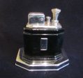 Ronson Touch Tip Lighter 1930s Octette Table Lighter Art Deco Black Enamel Excellent Working Lighter For Cheap