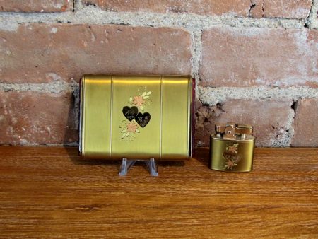 Vintage Klix Marathon Cigarette Case & Lighter Boxed Set For Cheap